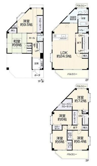 【間取り】 | 専有面積：180.99平米　間取り:6LDK！
