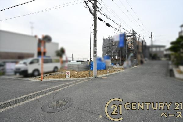 香芝市西真美２丁目 ／新築一戸建の前面道路含む現地写真|■現地撮影写真■お気軽にお問い合わせください！