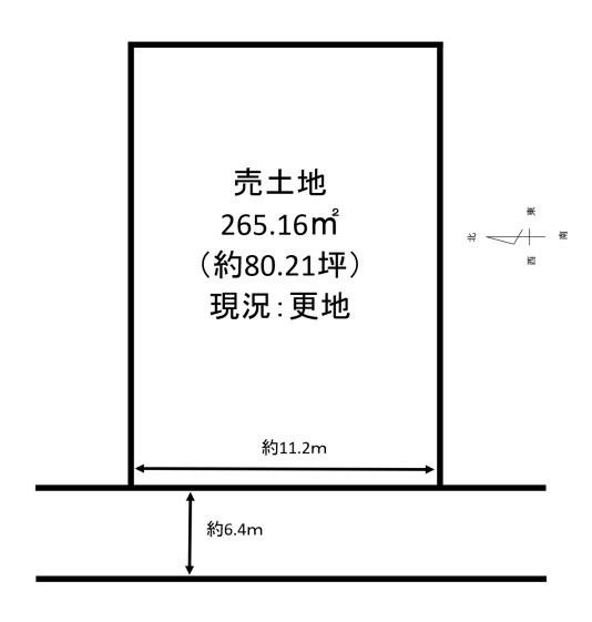 桜井市大字戒重の売地の土地図