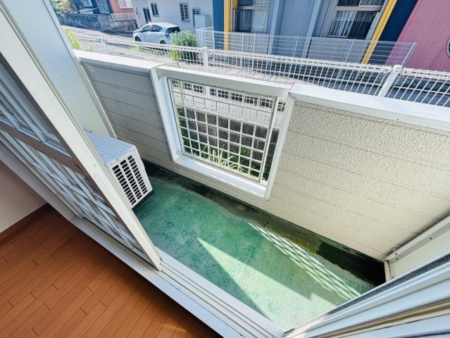 太宰府市石坂１丁目のアパートのバルコニー|別号数タイプ