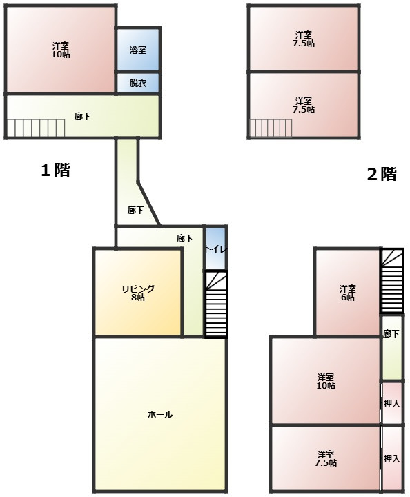 沼田市坊新田　中古500の間取り