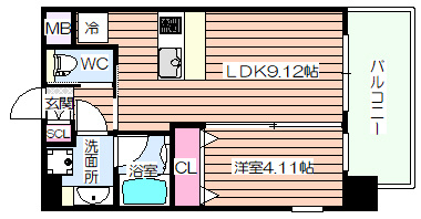 【間取り】 | プレジオ御幣島