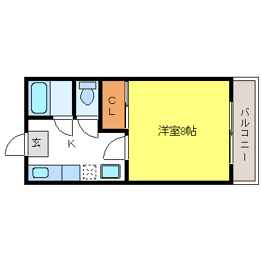 パインズフラットの間取り