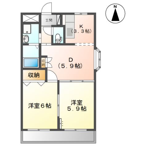 ベルアベニューの間取り