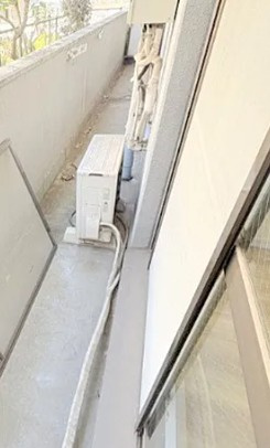 ブルーメンハイツのバルコニー