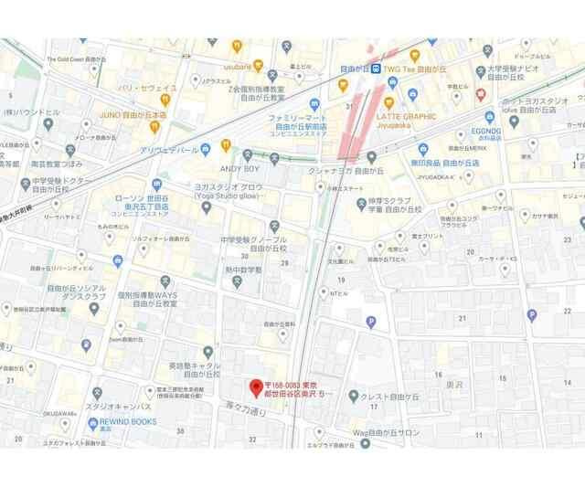 自由が丘カントリー倶楽部の地図