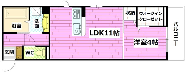 D-Room南小路の間取り