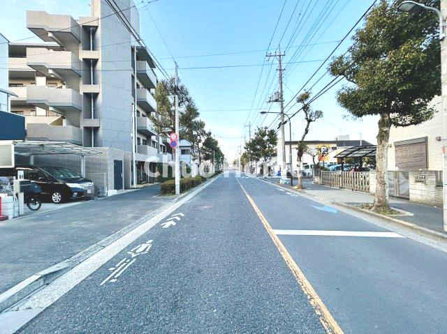 江戸川区北葛西5丁目新築分譲住宅の前面道路含む現地写真|全面道路