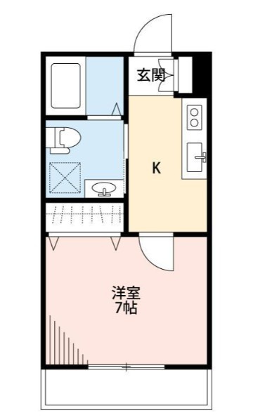 ボヌール北谷の間取り