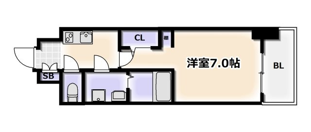 【間取り】 | S-RESIDENCE難波大国町Tres
