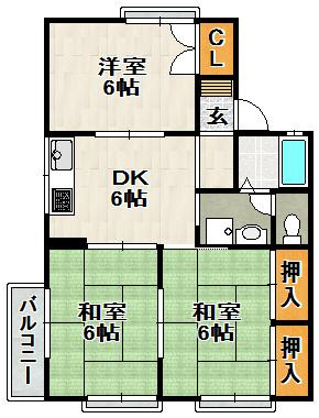 メゾンフレールの間取り