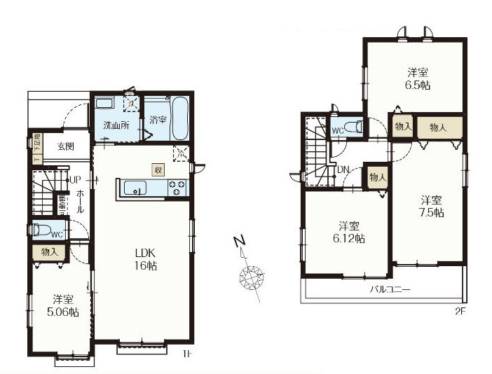 伊奈町栄1丁目46番　新築一戸建て　ハートフルタウン　E