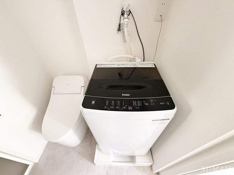 レピュア王子神谷レジデンスⅡの設備|備え付けの洗濯機です☆