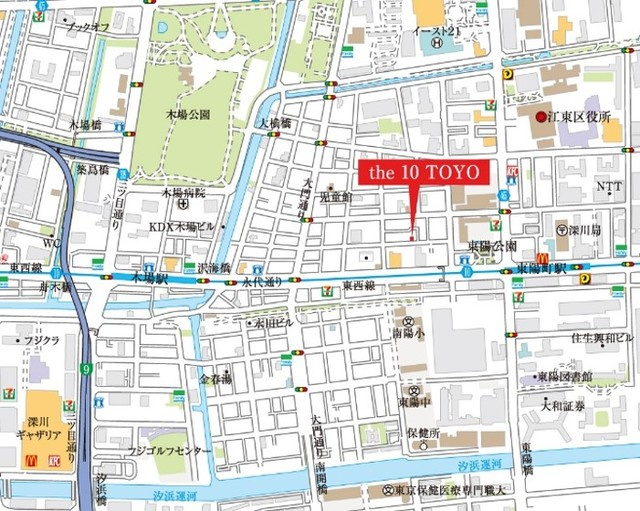 ｔｈｅ１０　ＴＯＹＯの地図