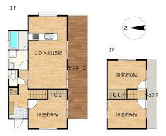 【間取り】 | 岩国市通津戸建
