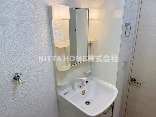 リープの洗面所|独立洗髪洗面台で身支度もばっちりです☆