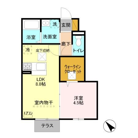プレジールの間取り