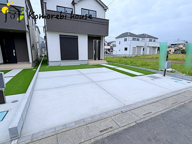 伊奈町栄1丁目46番　新築一戸建て　ハートフルタウン　Iの駐車場|駐車場に車を止められます
