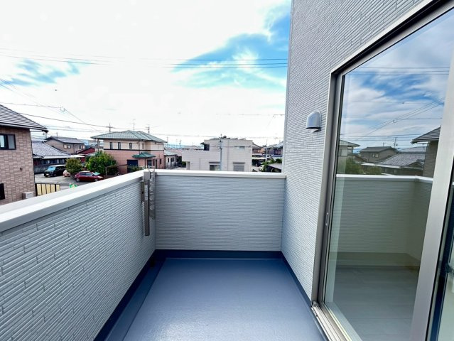 ファーストタウン　一宮市大和町福森第1　全2区画分譲のバルコニー|バルコニーは南向きで洗濯物もよく乾きます！