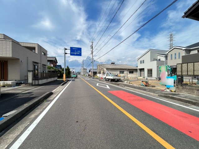 ファーストタウン　一宮市大和町福森第1　全2区画分譲の前面道路含む現地写真|■前面道路　■ヤマダ不動産　株式会社リライフ　
■夢のマイホーム購入をフルサポートします！
