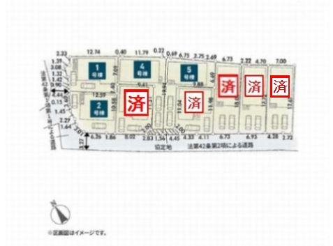 【区画図】 | 【仲介手数料０円】秦野市第2曽屋　新築一戸建て　全9棟 | 秦野市第2曽屋　新築一戸建て　全9棟
