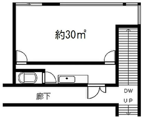 大津市真野４丁目の事務所の間取り