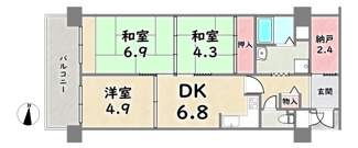 【間取り】 | サンヴェール太秦