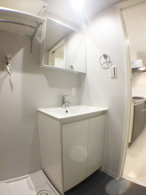 トータス鶴里の洗面所|ゆったりとスペースのある洗面所