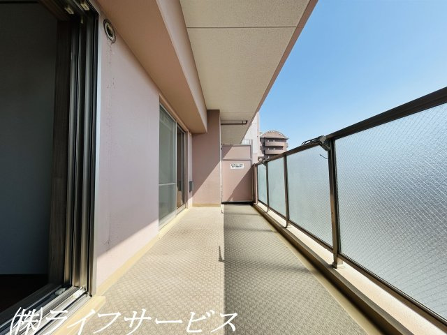 【バルコニー】 | モンセーヌ加島ヴィルコート | 南西向きの陽当りの良いバルコニー