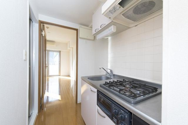 レジディア文京湯島Ⅱのキッチン|２口ガスコンロ