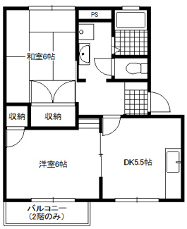 【間取り】 | フレグランス三ツ沢C