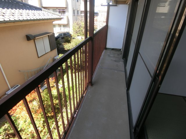 コーポ卯月のバルコニー