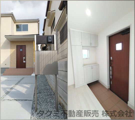 神戸市垂水区福田　新築戸建の玄関