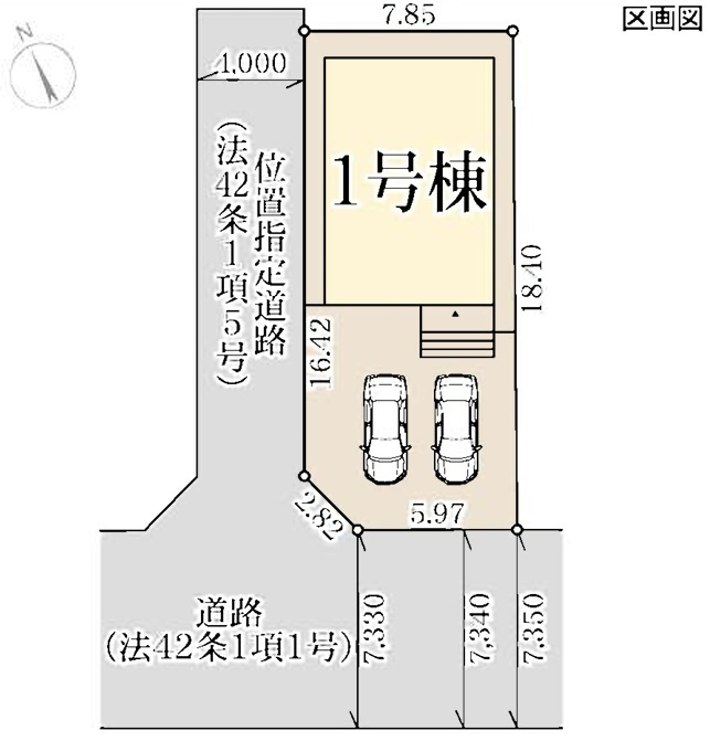 神戸市垂水区福田　新築戸建の区画図