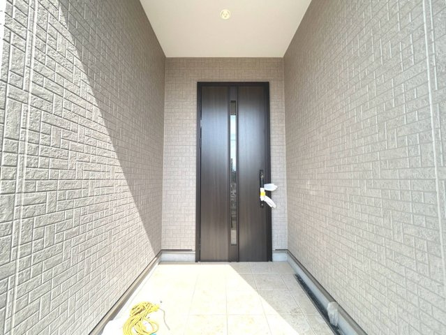 ファーストタウン　一宮市大和町福森第1　全2区画分譲の玄関|玄関ドアの鍵はディンプルキーと内側はサムターンキーになっており防犯性の高い仕様になっています。