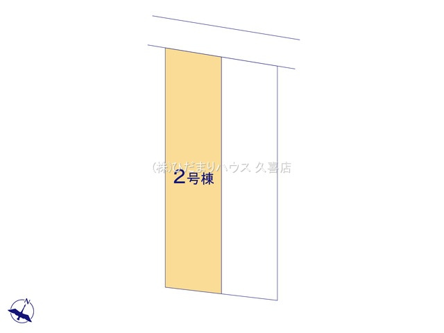 白岡市白岡8期　新築一戸建て　02　リーブルガーデンの区画図|全2棟