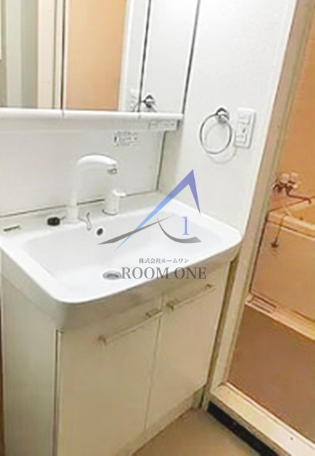 ボヌール都立大学弐番館の洗面所|洗面台です。