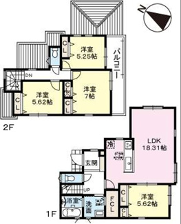 【間取り】 | ファーストタウン加東市第１２下滝野 | 間取り