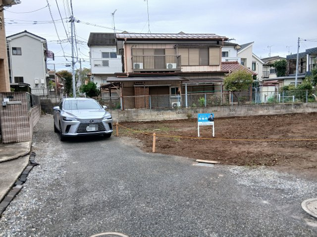 川越市大字鯨井土地の前面道路含む現地写真