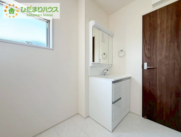 いわき市平南白土２期　新築戸建　3号棟の独立洗面台|シンプルで使い勝手の良い独立洗面台！