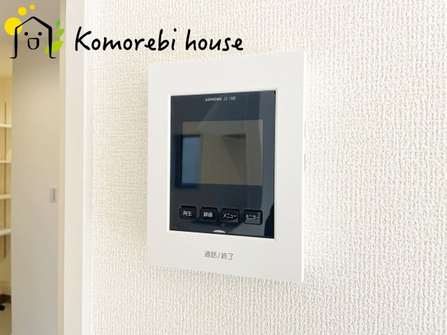 白岡市白岡　8期　新築一戸建て　リーブルガーデン　01の防犯設備|モニター付インターホンです