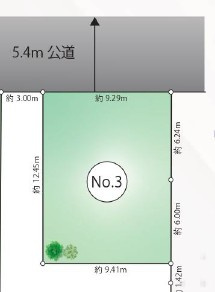 【土地図】 | 千葉市稲毛区宮野木町　総武線　「稲毛」駅 | 土地面積：114.94㎡