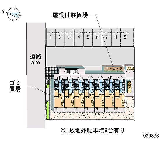 レオパレスブラウンハウスの区画図