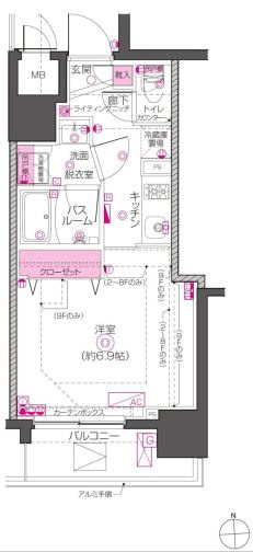 ズーム東神田の間取り