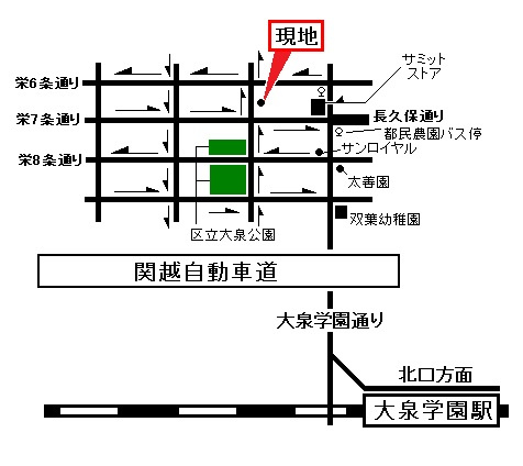 メゾンラフィットの地図