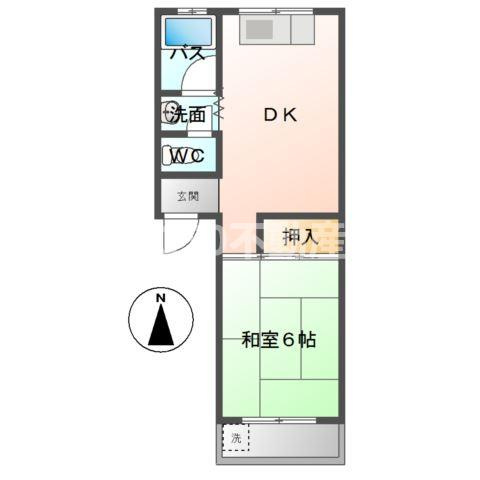 シャルマンパレスＵⅠの間取り