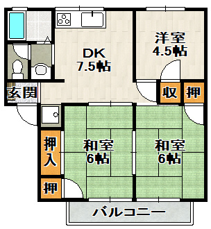 ブランシャンブルの間取り