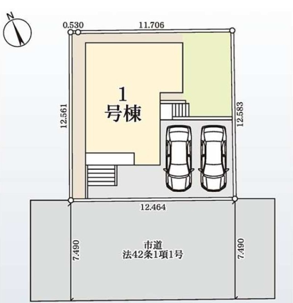 船橋市前原東６丁目第２の区画図