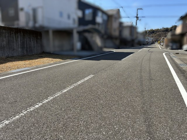 高知市池（望海ヶ丘）土地の前面道路含む現地写真|前面道路含む現地写真です