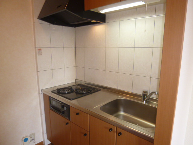 プロニティ野口のキッチン|２口ガスコンロ付システムキッチン